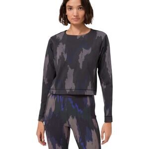 Lululemon x Robert Geller Womens Take The Moment Camo Crop Sweatshirt Size L/XL
